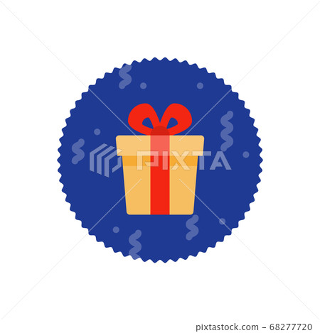 Special prize, reward gift, surprising present yellow box  68277720
