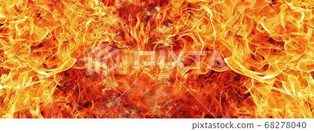 Fiery flame background Fiery flame background 68278040