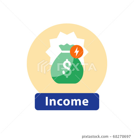 Income_round_3.eps - Stock Illustration [68278697] - PIXTA