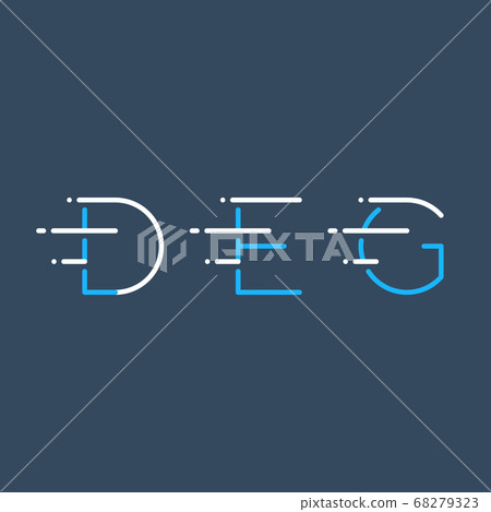 Letters_line_deg_3.eps - Stock Illustration [68279323] - PIXTA