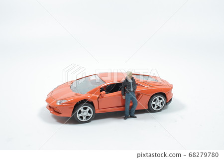 figure Man As Gangster, with the sport car figure Man As Gangster, with the sport car 68279780