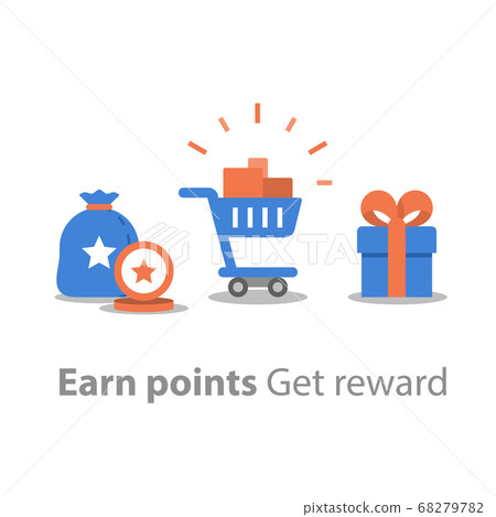 Loyalty program, earn points for purchase 68279782