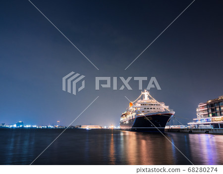 Yokohama Bay Area at night Shinko Pier 68280274