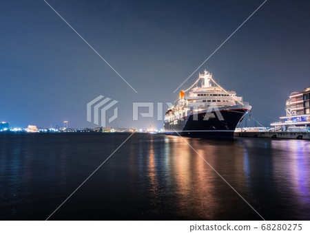 Yokohama Bay Area at night Shinko Pier 68280275