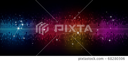 disco lights banner 68280306