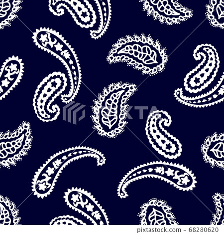 Flourish framed pattern with paisley elements. Flourish framed pattern with paisley elements. 68280620