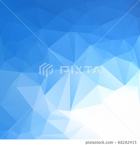 Blue Polygonal Mosaic Background, Creative Design 68282415