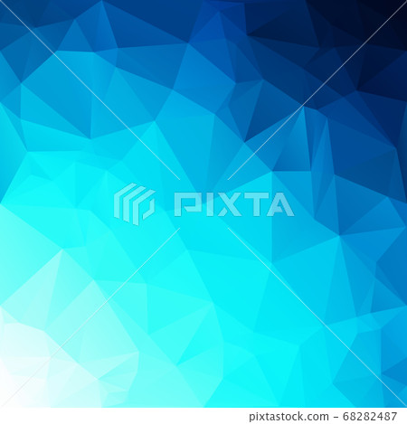 Blue Polygonal Mosaic Background, Creative Design 68282487