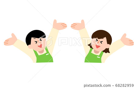 萬歲圍裙男女（簡單的顏色） 68282959