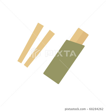 Japanese style flat design icon [chopsticks] chopsticks 68284262