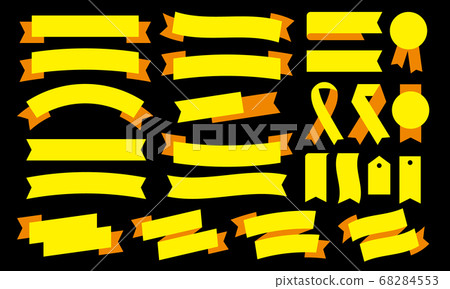 Flat design Set of various ribbon icons 68284553