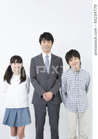Cram school teacher and student Cram school teacher and student 68284779