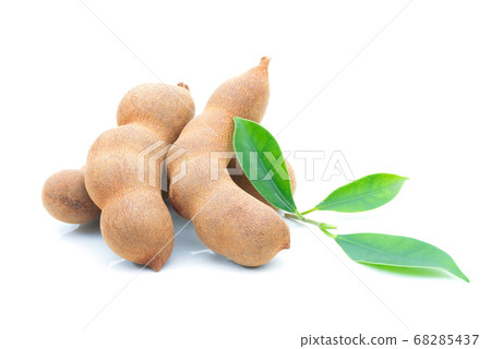 Sweet tamarind on a white background Sweet tamarind on a white background 68285437