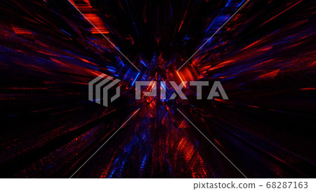 Future Reflectorized Gateway in the Dark 4k uhd 3d illustration background 68287163