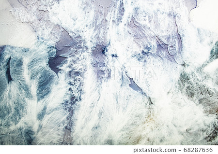 acrylic ink water marble texture white blue foam acrylic ink water marble texture white blue foam 68287636