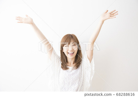 A woman with a smile A woman with a smile 68288616