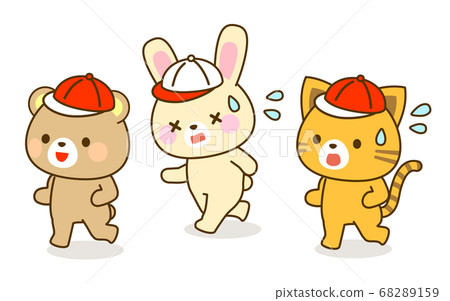 Running animals illustration 68289159