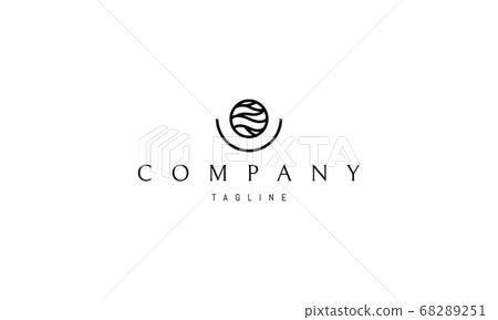 Vector logo on which an abstract image of waves... - Stock Illustration ...