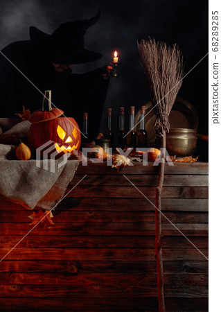 Conceptual image on the theme of Halloween. In the Conceptual image on the theme of Halloween. In the 68289285