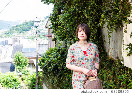 長崎龍馬大街上的遊客可以感受到幕末時代的氣息 長崎龍馬大街上的遊客可以感受到幕末時代的氣息 68289805