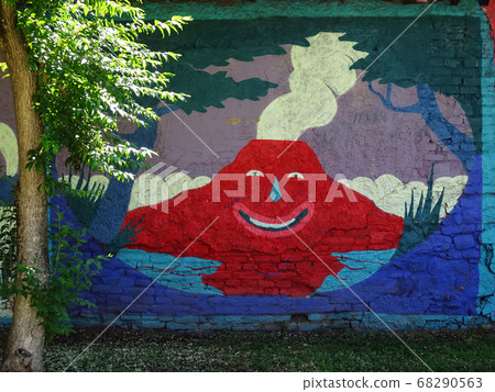 Murals, street-art, on the walls of Zagreb, Croatia, Europe Murals, street-art, on the walls of Zagreb, Croatia, Europe 68290563