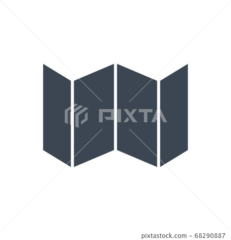 Map Vector Glyph Icon 68290887