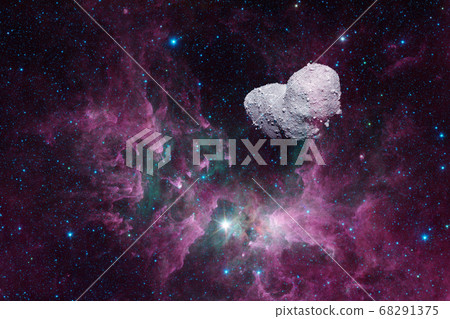 Asteroid. Science fiction cosmos. Elements of this image furnished by NASA 68291375
