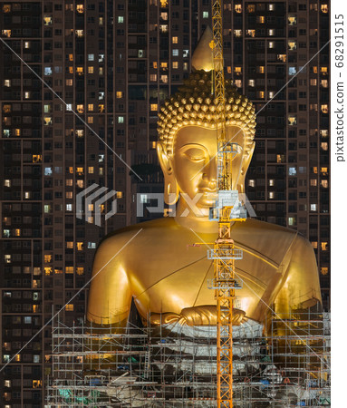 The Giant Golden Buddha in Wat Paknam Phasi 68291515