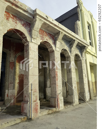 Street of Havana with old residential buildings - Havana, Cuba 68292207