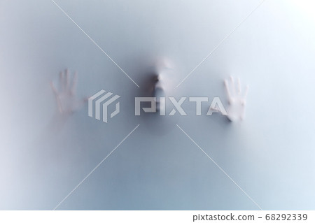 man touching the glass, leaning on it, expressing negative feeling, emotion man touching the glass, leaning on it, expressing negative feeling, emotion 68292339