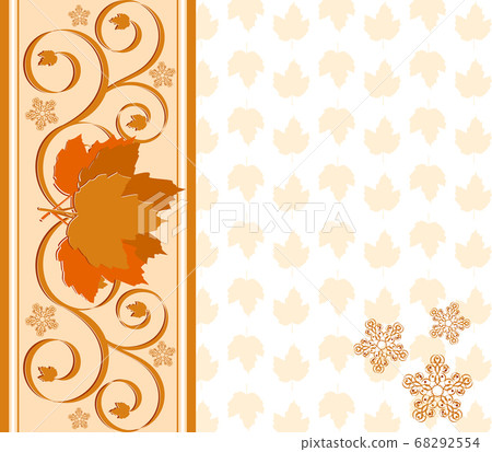 vector illustration of a  cover autumnal 68292554