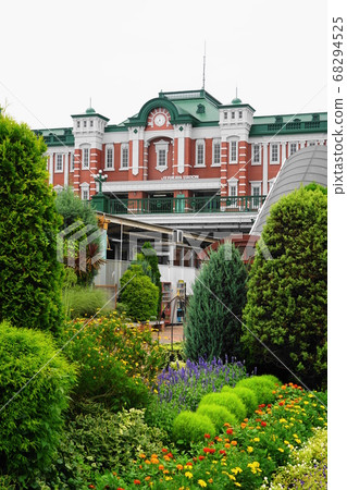 8月深谷137深谷站 新安裝 和站前廣場 照片素材 圖片 圖庫