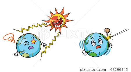 地球上的自然災害-紫外線和流星碰撞 地球上的自然災害-紫外線和流星碰撞 68296545