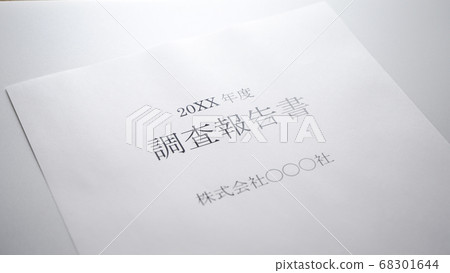 Preparation of survey report 68301644