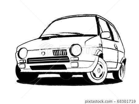 Old Italian compact car coloring picture car illustration Old Italian compact car coloring picture car illustration 68301719