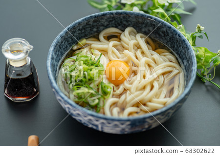 Sanuki Tsukimi Udon Stock Photo