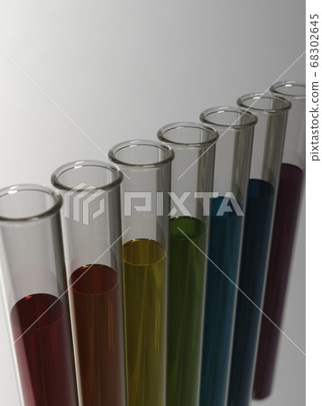 試管3DCG插畫設計中的多彩液體的科學形象 68302645