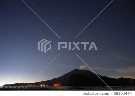 Comet Neowise and Sakurajima 68303474