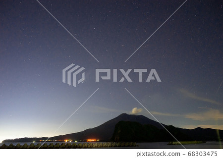 Comet Neowise and Sakurajima Comet Neowise and Sakurajima 68303475