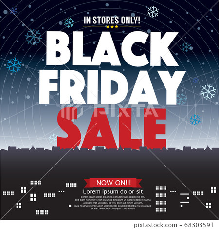 Black Friday Sale Banner Poster Vector Illustration Black Friday Sale Banner Poster Vector Illustration 68303591