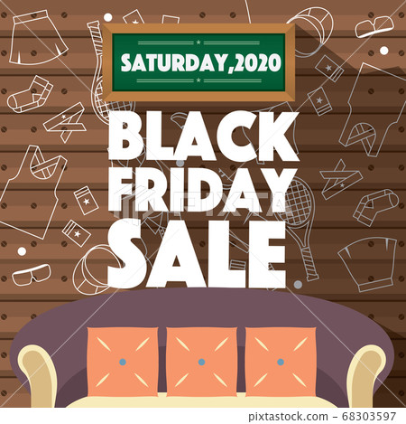Black Friday Sale Banner Design Vector 68303597
