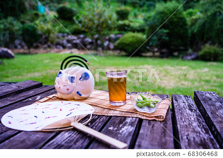 Summer evening cool beer Summer evening cool beer 68306468