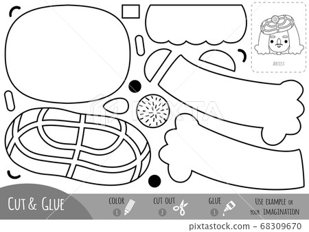 Education paper game for children, French artist 68309670