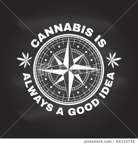 Medical cannabis badge, label with cannabis leaf and wind rose. Vector Vintage typography logo design with cannabis leaf and wind rose silhouette For weed shop, cannabis, marijuana delivery service Medical cannabis badge, label with cannabis leaf and wind rose. Vector Vintage typography logo design with cannabis leaf and wind rose silhouette For weed shop, cannabis, marijuana delivery service 68310748
