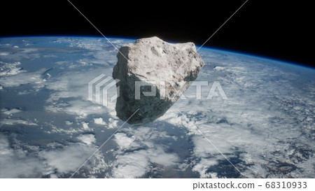 Dangerous asteroid approaching planet Earth Dangerous asteroid approaching planet Earth 68310933
