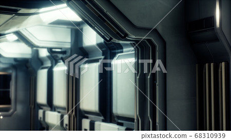 Sci-fi tunnel or spaceship corridor Sci-fi tunnel or spaceship corridor 68310939