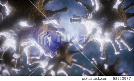 loop rotation of Coronavirus COVID-2019 68310977