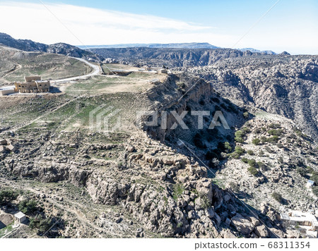Entrance of the biosphere reserve of the Dana Valley Entrance of the biosphere reserve of the Dana Valley 68311354