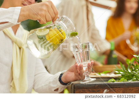 Refreshing Lemonade Close Up Refreshing Lemonade Close Up 68312092