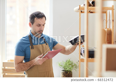 Male Manager at Food Delivery Service 68312472